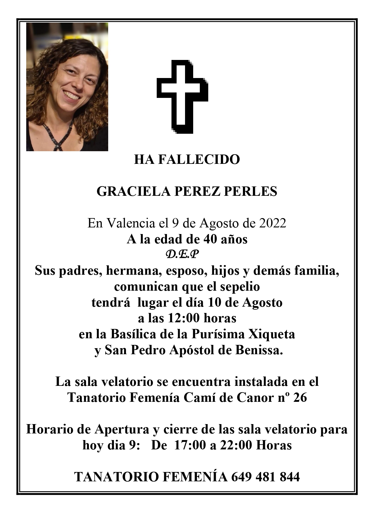 Esquela Graciela