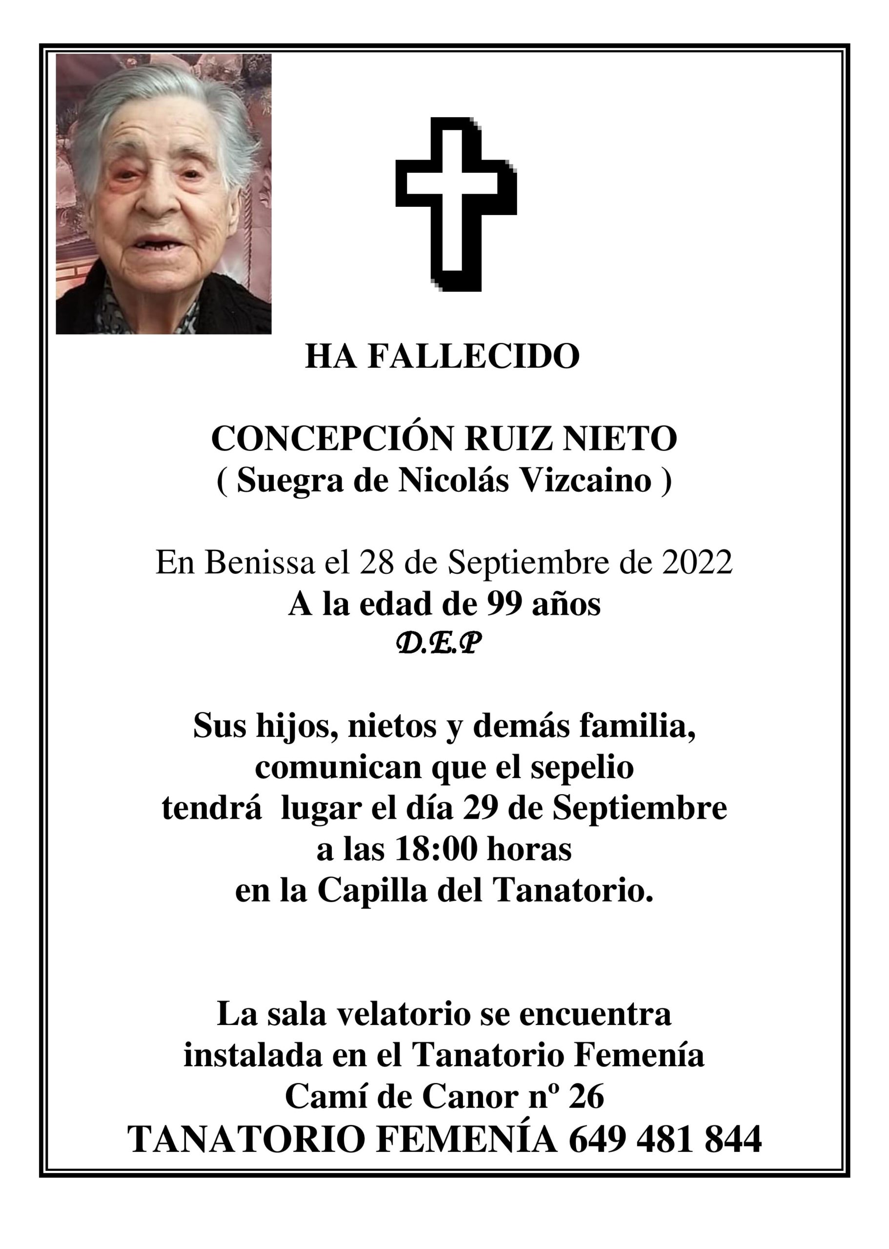Esquela Concepción